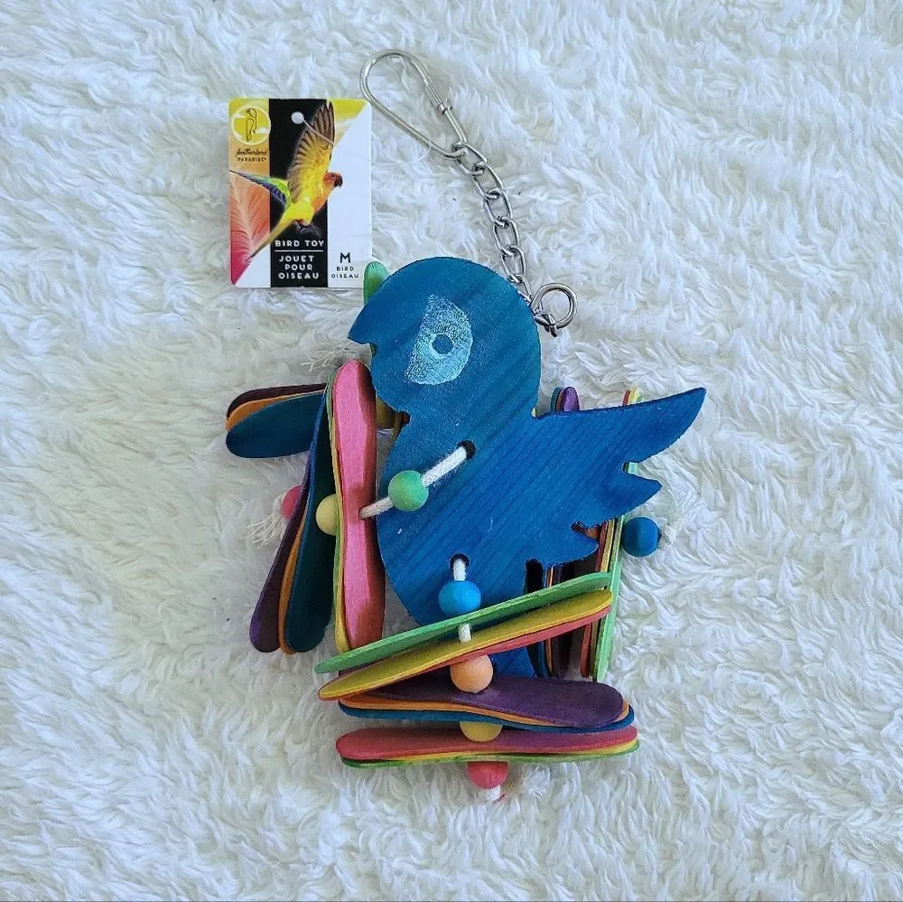 ✨️HP 4X✨️BIRD🐦 Toys For Medium Sized Parrots🦜 (3) and Bird Treats (3)